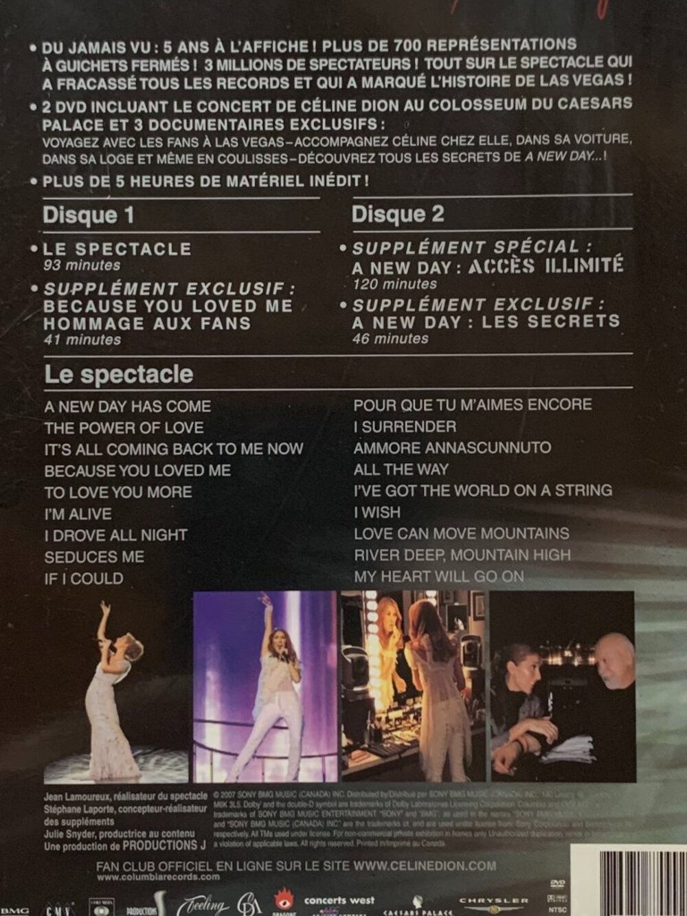 SEALED - Celine Dion: A New Day - Live in Las Vegas DVD - French - Picture 4 of 6
